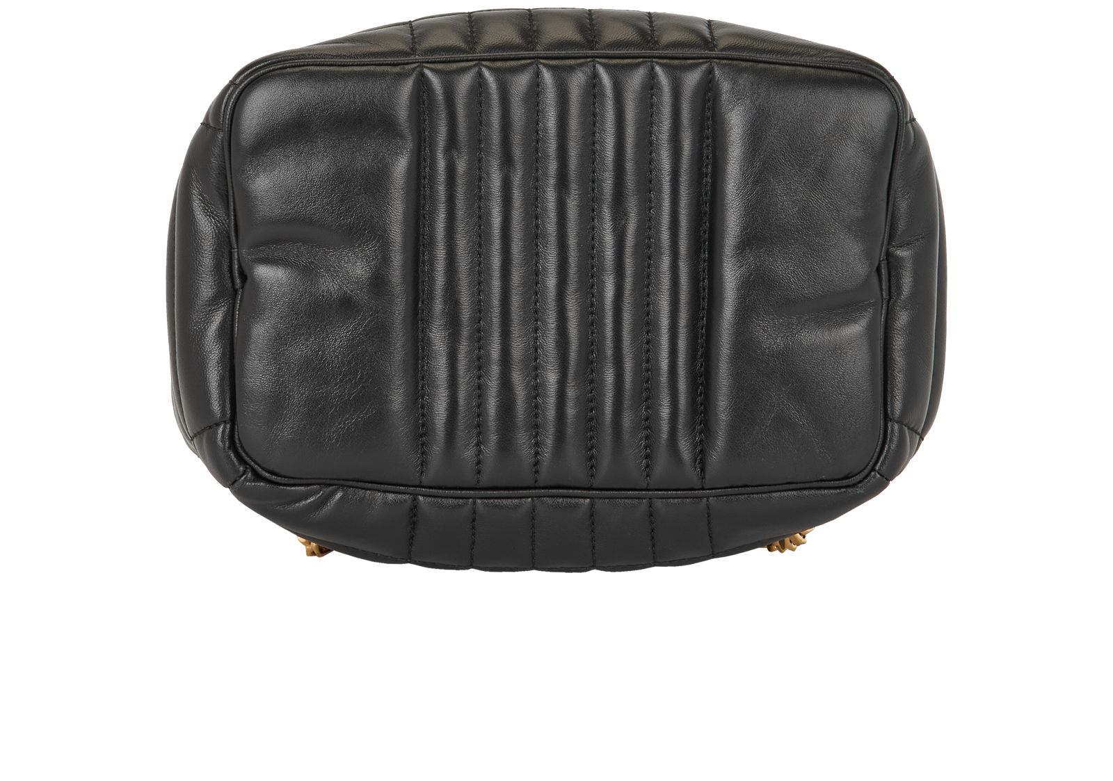 Medium Lola Quilted Backpack, &pound;350, Handbags, Black, Leather, Top view